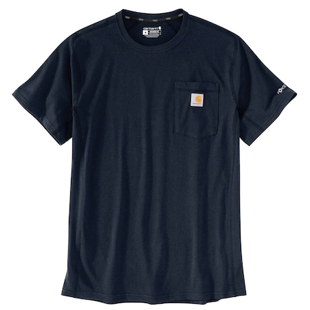 Carhartt Men's TK4616 M Force RlxdFit MW SS Pkt T M REG Short Sleeve Relaxed Navy TK4616-M / 104616-I26MREG